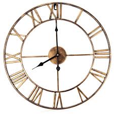 Check out our wrought iron wall clock selection for the very best in unique or custom, handmade pieces from our clocks shops. Home Garden Home Decor 3d Iron Classic Large Metal Wrought Iron Wall Clock Roman Numerals Clock
