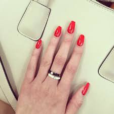 Another cute long acrylic nails can be achieved by painting your square coffin nails with a bright orange color. Pin On Beauty