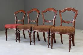 Antique fine quality set of 6 victorian mahogany dining chairs, circa 1850. Set 4 Antique Victorian Mahogany Dining Chairs Kernow Furniture