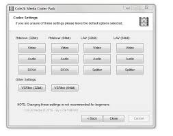 Enjoy problem free playback of mkv. 32bit Codec The Codec Pack Contains A Plugin For Decoding H 264 Mvc 3d Video