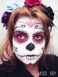 Idée maquillage d'hallowen femme sugar skull tête mort mexicaine. Epingle Sur Tete De Mort