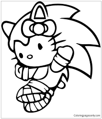 Hedgehogs are so cute and make such a great coloring subject. Hello Kitty Sonic Hedgehog Coloring Pages Cartoons Coloring Pages Coloring Pages For Kids And Adults