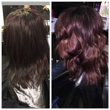 Before After Hair Violet Balayage Lightening Henna Haircolor Hair Before After Hair Long Hair Styles