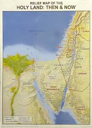 Map of israel and palestine. Relief Map Of The Holy Land Rose Publishing 6658 Bible Truth Publishers