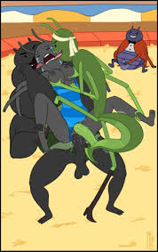 Post 5639052: Adventure_Time Blindfolded_Mantis Hubi Insect_Actress  Ringmaster Strong_Insect_Worker