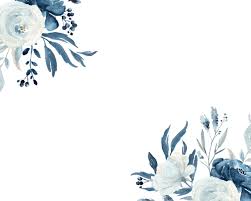 Black And White Elegant White Flower Background Vector Navy Blue And White Floral Bouquetsblue Flowers Watercolor Etsy Blue Flowers Floral Poster Flower Backgrounds