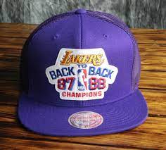 Los Angeles Lakers Mitchell Ness 1988 Championship Snapback Hat Los Angeles Lakers Mitchell Ness Snapback Hats