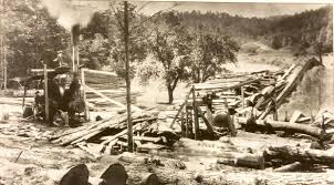 Early 1900s sawmill in Union County, North Carolina — a glimpse into the  region's timber and industrial heritage.