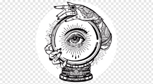 Crystal Ball Drawing Fortune Telling Art Crystal Ball And Hand Png Snake Drawing Mustache Drawing Ball Drawing
