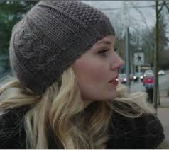 Once Upon a Time Inspired Grey Cable-knit Emma Swan Hat
