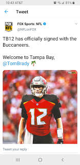 Social Media Reacts To Tom Brady Signing With Tampa Bay Bucs Fort Worth Star Telegram Os protagonistas de tampa bay buccaneers x green bay packers deveriam ser tom brady e aaron rodgers. tom brady signing with tampa bay bucs