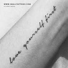 Maybe you would like to learn more about one of these? Love Yourself First Temporary Tattoo Get It Here