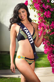 L'hommage des candidates à johnny hallyday. Miss Tahiti En Maillot De Bain Lors Du Voyage Miss France 2018 En Californie En Novembre 2017 Purepeople