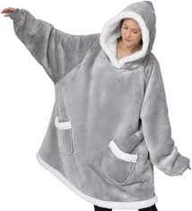 Amazon Com Bedsure Wearable Blanket Sherpa Blanket Hoodie Standard Blanket Sweatshirt With Deep Pockets And Sleeves For Adults Kids Teen Grey Kitchen Dining I was hoping this blanket was a soft, flannel material, but. bedsure wearable blanket sherpa blanket hoodie standard blanket sweatshirt with deep pockets and sleeves for adults kids teen grey