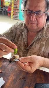 ostras, al filo de la playa