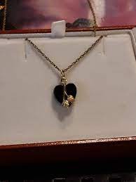 Beautiful Black Hills Gold Necklace 10k Gold Heart Shaped Etsy Black Hills Gold Gold Necklace Necklace
