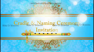 Wonderful baby naming ceremony invitation card template. Cradle Ceremony Naming Ceremony Whatsapp Invitation Youtube