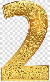 Gold Colored 2 Number Gold Number 1 Transparent Background Png Clipart Gold Number Clip Art Transparent Background