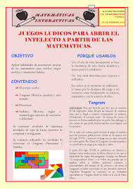 Juegos lúdicos la palabra lúdico es un adjetivo que califica todo lo que se. Calameo Matematicas Interactivas