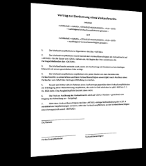 Mustervorlage als pdf zum download. Mustervertrag Vorkaufsrecht