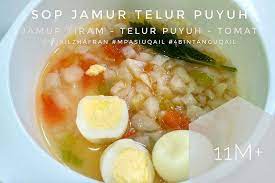 Made By Mommy Uqailzhafran Sop Jamur Telur Puyuh Mpasi Uqail 11m Persiapa Resep Rebusan Jamur