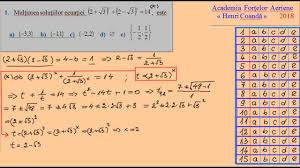 Rezultate admitere faza i septembrie 2020. Examen De Admitere Academia Fortelor Aeriene 2018 Youtube