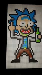 Rick Pixel Art Pixel Art Anime Pixel Art Pixel Art Pattern
