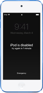 ¿quieres eliminar el límite de volumen que existe en el ipod porque te gusta castigar a tus oidos con música a un volumen abrumadoramente fuerte? If You Forgot The Passcode On Your Ipod Touch Or Your Ipod Touch Is Disabled Apple Support