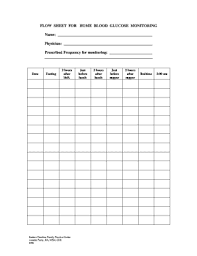 printable blood sugar chart glucose diabetic levels canada