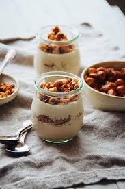 Hazelnut Mousse With Caramelized Hazelnuts Hazelnut Recipes Mousse Recipes Desserts