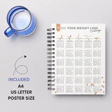 30 Day Yoga Weight Loss Challenge Planner | Digital Workout Plan | Body  Building Tracker | Yoga Pose Workout Planner | Instant Download - Etsy