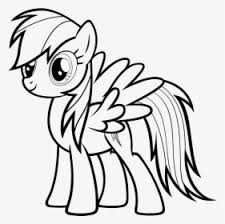 Keep your kids busy doing something fun and creative by printing out free coloring pages. My Little Pony Rainbow Dash Coloring Pages Hd Png Download Kindpng