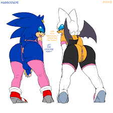 rouge the bat+sonic the hedgehog Big Ass Hentai