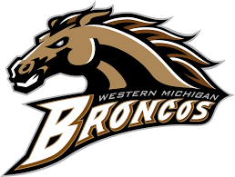 Western Michigan Broncos Primary Logo 1998 Brown And Gold Horse S Head Over Script Western Michigan University Western Michigan Michigan