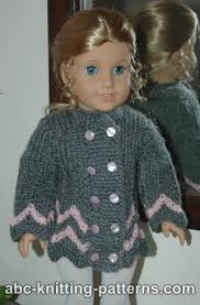 Patterns preceded by an plus sign (+) require free registration (to that particular pattern site, not to crochet pattern central) before viewing. Abc Knitting Patterns American Girl Doll Chevron Jacket American Girl Doll Patterns Knitted Dolls American Doll Clothes