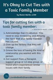 God's plan enables families who live the gospel and receive the necessary ordinances to be together forever with him. Cutting Ties With Toxic Family Members An Act Of Self Care Live Well With Sharon Martin