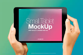 Download Black Horizontal Ipad Mini In Female Hands Mockup Maquette