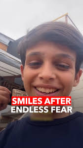 Following the ceasefire in Gaza, a young boy smiled with relief, saying he  was happy to finally live without the sound of warplanes.