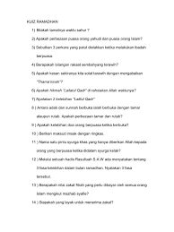 Kuiz Ramadhan Pdf