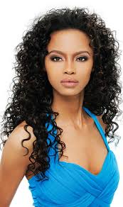 outre synthetic hair half wig quick weave amber 1b