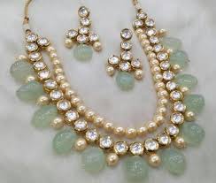 Indian Kundan Jewelry Necklace Set With Earrings Stones Kundan Gold Plated Please Contact Us For Cus Bridal Fashion Jewelry Kundan Jewellery Fashion Jewelry
