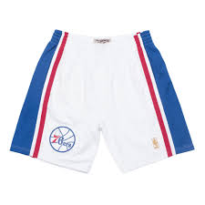 #sixers veteran center dwight howard: 1996 97 White Philadelphia 76ers Home Mitchell Exclusive Fitted Inc