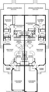 Duplex Plan 2008702 Bungalow Side By Side Duplex 2 Bedrooms Open Floor Plan With Single Car Garage Garage House Plans Duplex House Plans Duplex Floor Plans