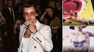 Resting his feet on the edge of. Harry Styles Is All Kinds Of Naked On Fine Line Album Metro News
