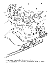 print this page go to the next page a visit from st. Twas The Night Before Christmas Coloring Pages For Kids And For Coloring Home