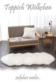 Kunstfell Teppich Vorleger Weiss Doppelfell 55x160cm Kunstfell Teppich Teppich Wolke Wohnzimmer Dekor