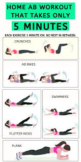 Home Ab Workout Easy Ab Workout Simple Workout Routine Easy Workouts