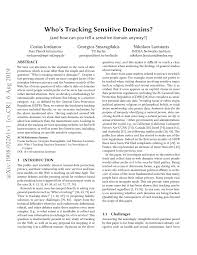 PDF) Whos Tracking Sensitive Domains?