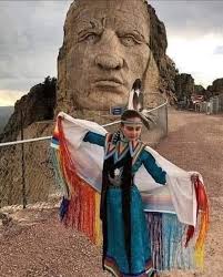 Statue guarding an art gallery