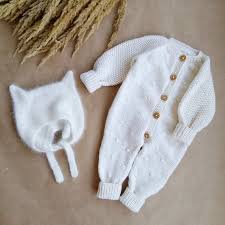 Overalls Romper Coverall Knit Overalls Knit Jumpsu 2020 Bebek Tulumlari Orgu Bebek